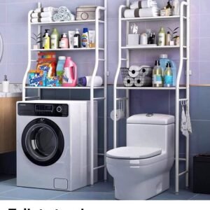 All metal toilet rack