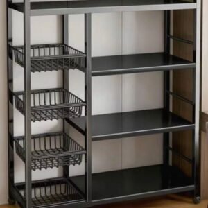 Kitchen rack with basket